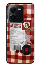 Queen of Disaster Vivo V25 5G Glass Case